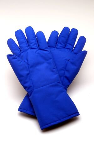 Glove Cryogenic Cryo-Gloves® Mid-Arm Size 9 Water Resistant Material Blue 14 to 15 Inch Straight Cuff NonSterile by Brymill Cryogenic Systems, Inc.  ID 605M